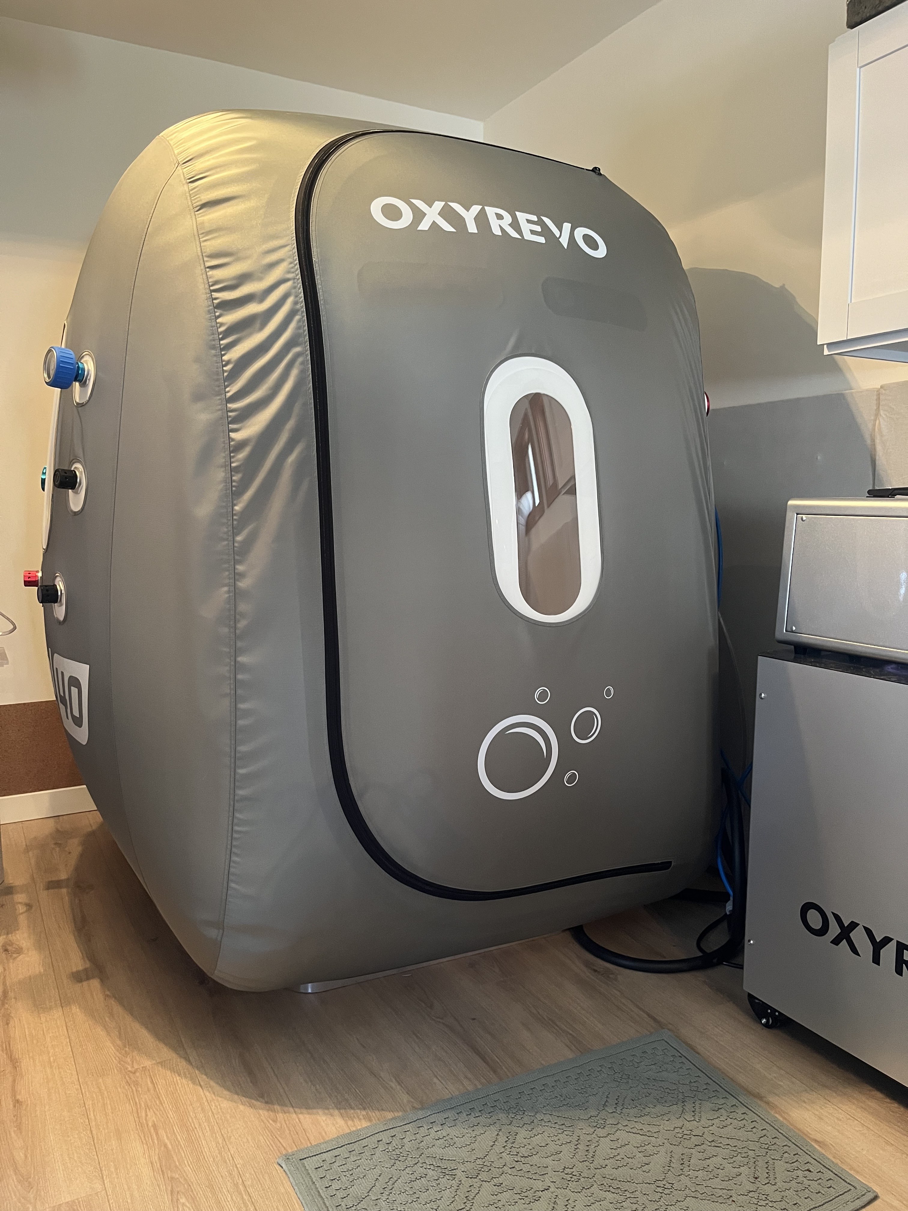 OXYREVO hyperbaric oxygen therapy chamber at Organically Whole